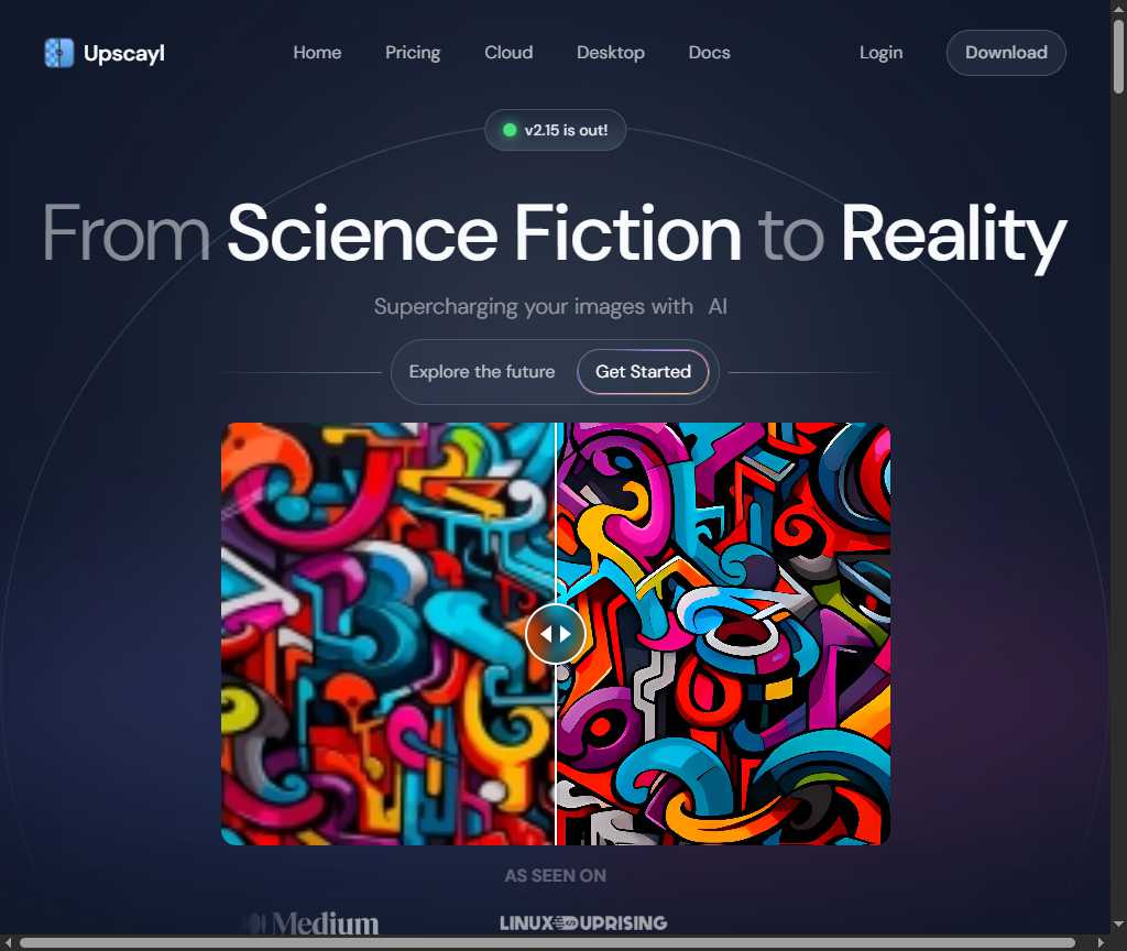 Upscayl 网站截图