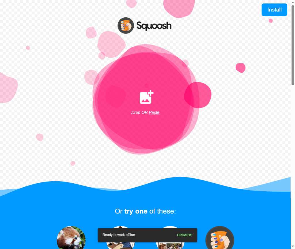 Squoosh 网站截图