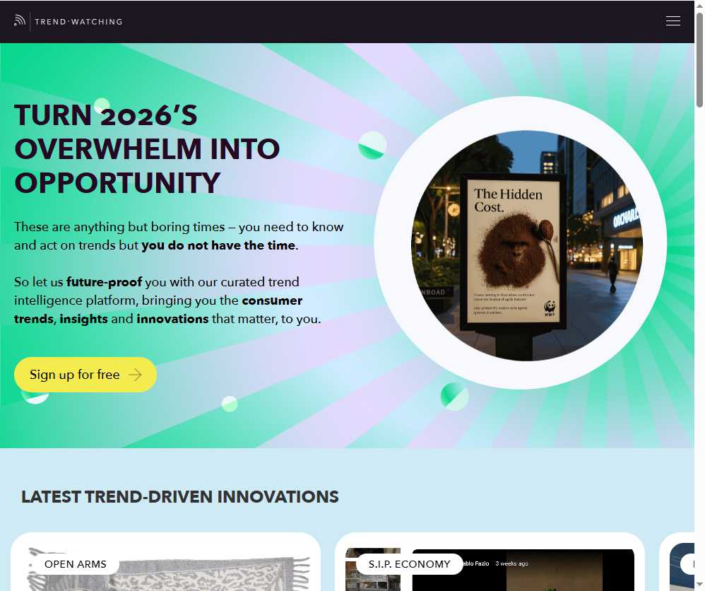 TrendWatching 网站截图